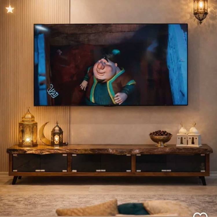 مزنون خشب طبيعي شوريش مع زجاج